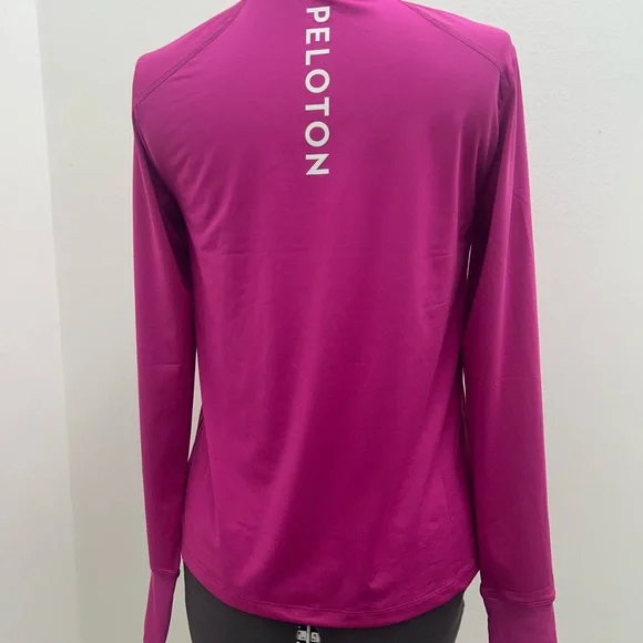 Peloton Women's Magenta Quarter-Zip Sweatshirt - Picture 4 of 12